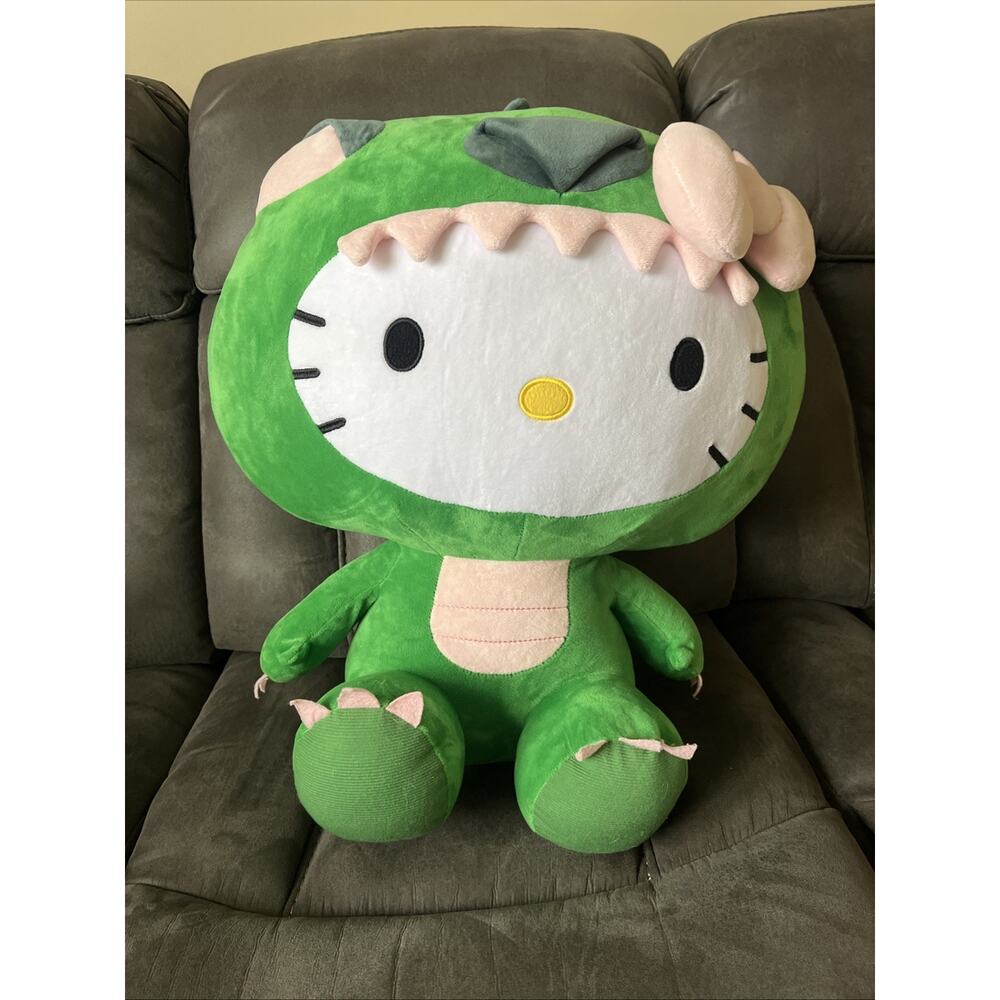 Sanrio Hello Kitty Green Dragon Plush Doll Costume 22” Jumbo Stuffed K01877